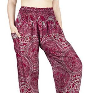 LOFBAZ Red Elephant 18 Floral Light Weight Women's